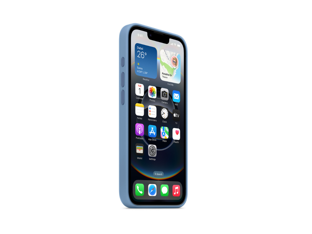 Apple iPhone 16e Silicone Case – Winter Blue - Same Day Delivery Qatar Apple iPhone 16e Silicone Case – Winter Blue - Same Day Delivery Qatar